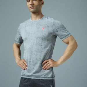 OR60Turbulence_1_ee1025a0-337a-48bb-95f4-988f08c666e0 Men Jacquard Slim Fit Crew Neck T-shirt with DOUBLE COOL