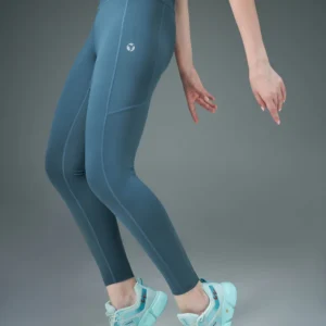 OR75HorizonBlue_1 (1) Women Solid Slim Fit Tights with ELASTO LITE