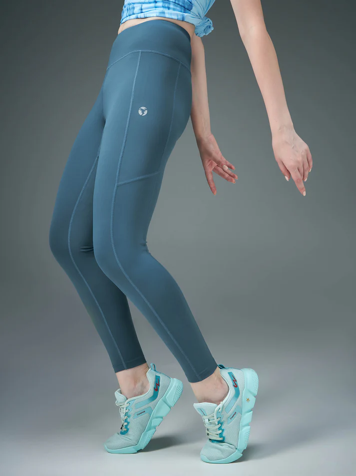 Women Solid Slim Fit Tights with ELASTO LITE