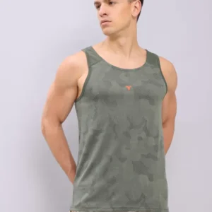 Men Colorblock Slim Fit Crew Neck Innerwear Vest with VENTMESH